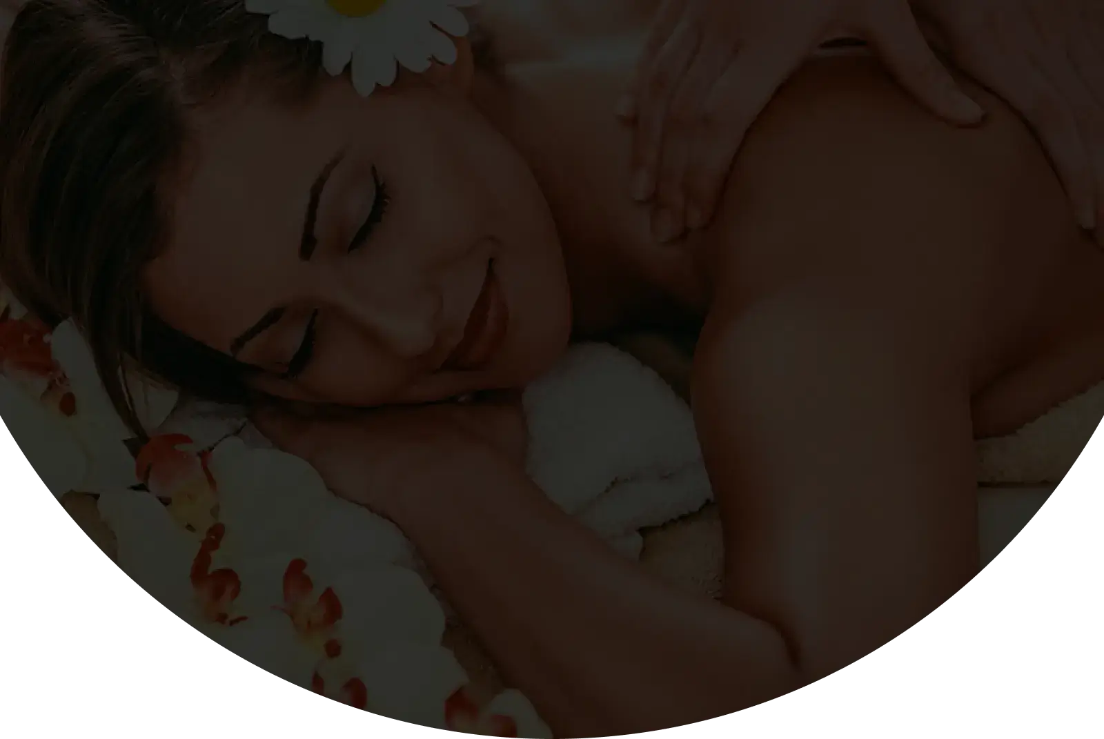 being massaged